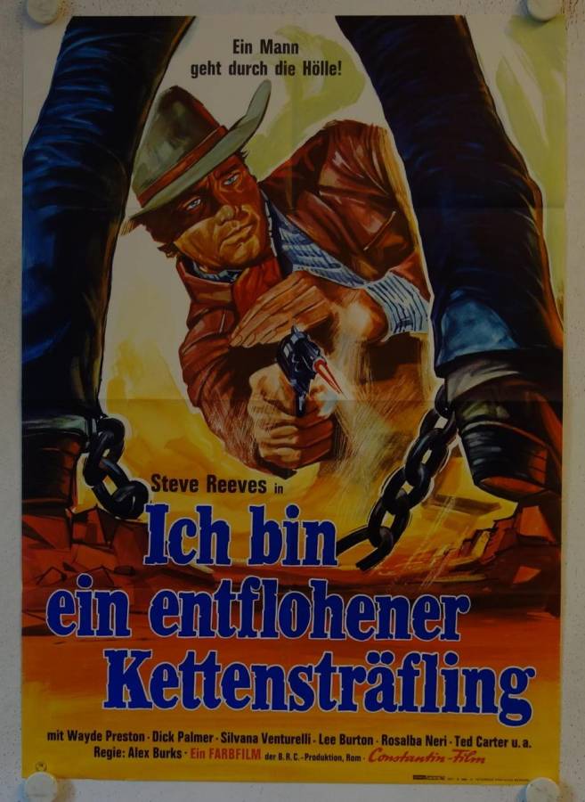 Vivo per la tua morte - A long Ride from Hell original release german movie poster